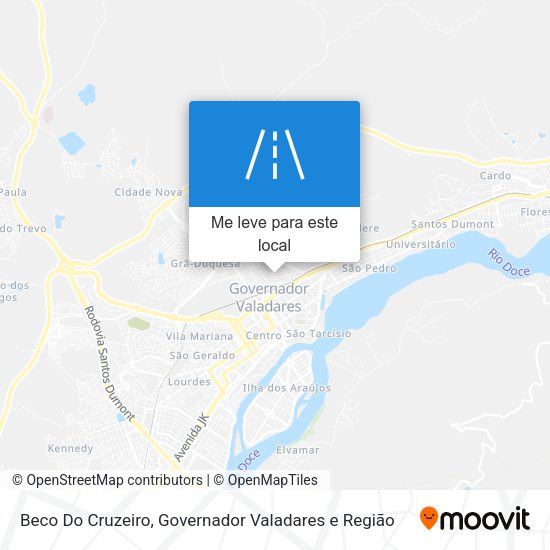 Beco Do Cruzeiro mapa