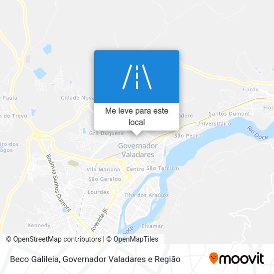 Beco Galileia mapa