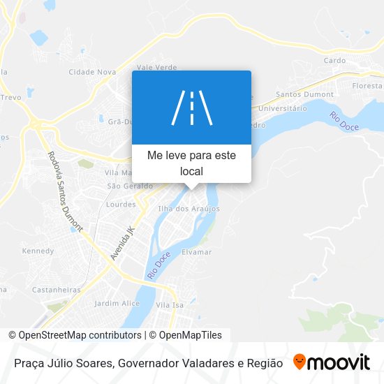 Praça Júlio Soares mapa