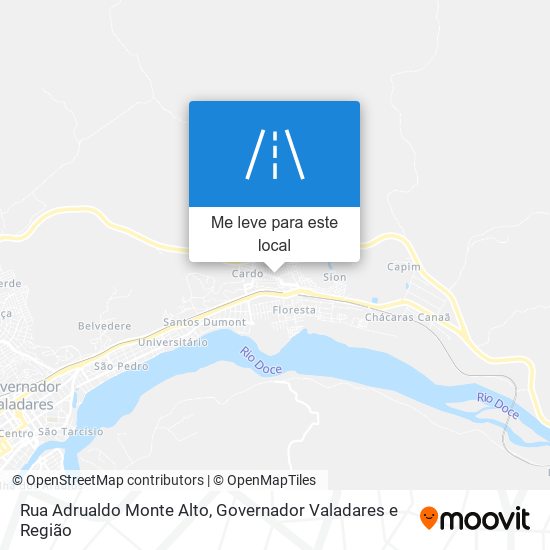 Rua Adrualdo Monte Alto mapa