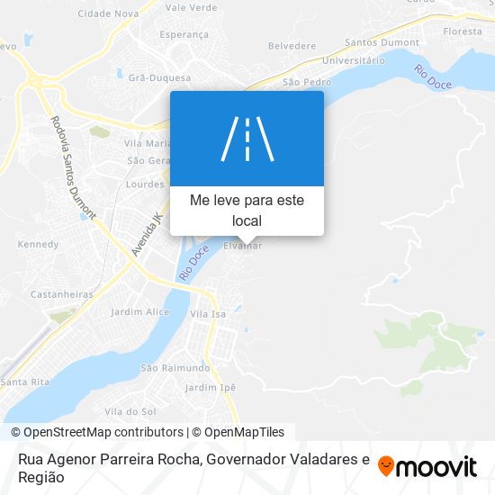 Rua Agenor Parreira Rocha mapa