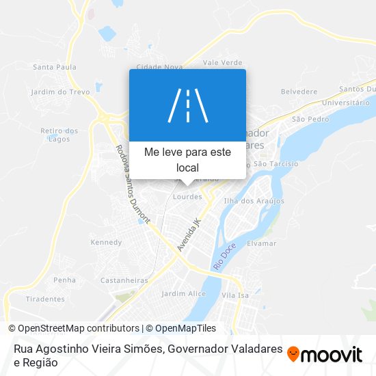 Rua Agostinho Vieira Simões mapa