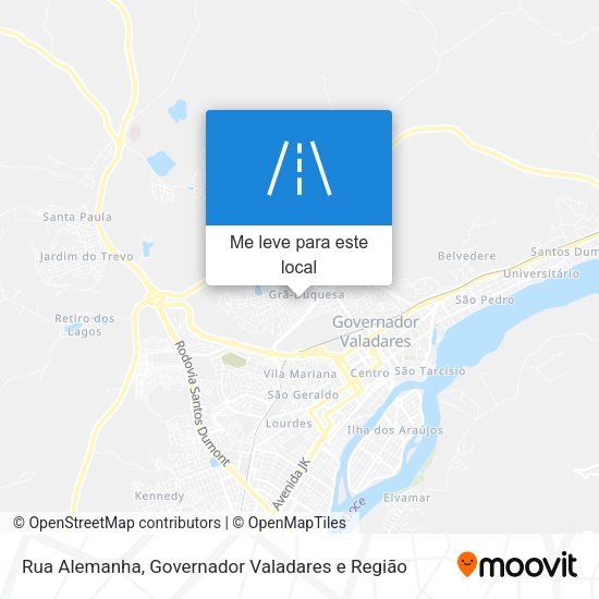 Rua Alemanha mapa