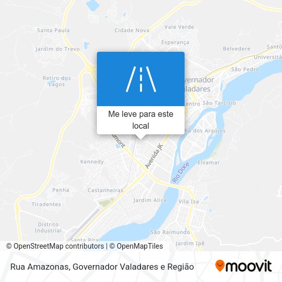 Rua Amazonas mapa