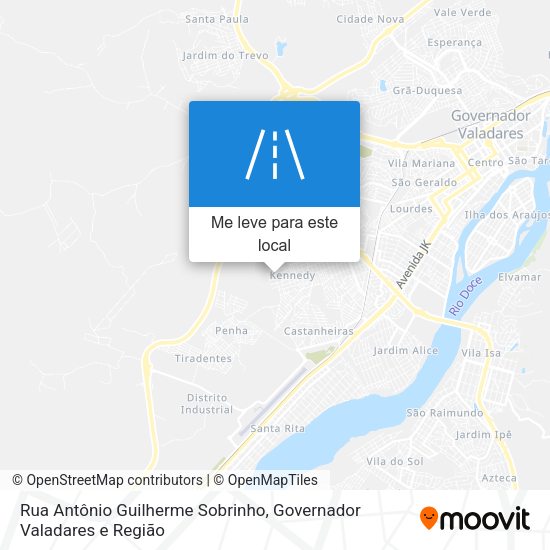 Rua Antônio Guilherme Sobrinho mapa