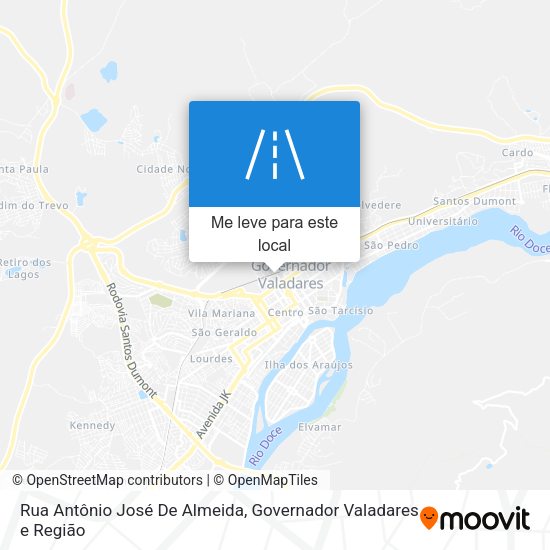 Rua Antônio José De Almeida mapa