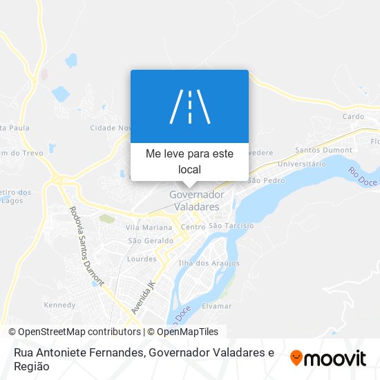 Rua Antoniete Fernandes mapa