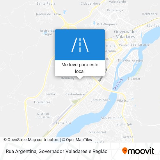 Rua Argentina mapa