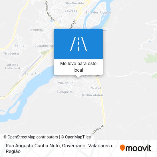Rua Augusto Cunha Neto mapa