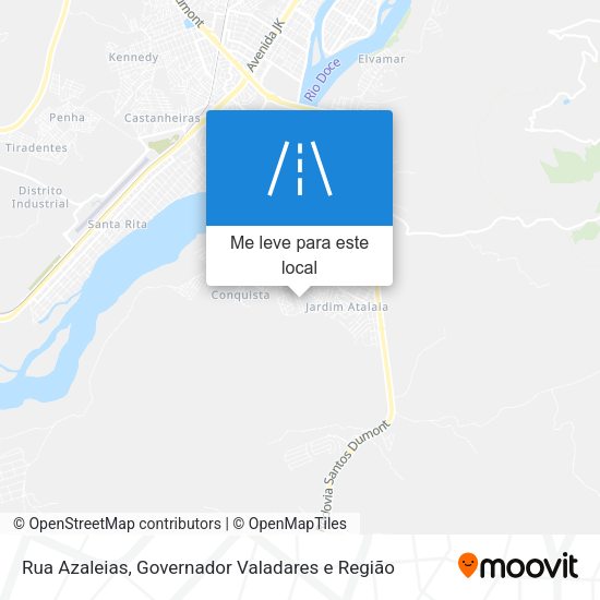 Rua Azaleias mapa