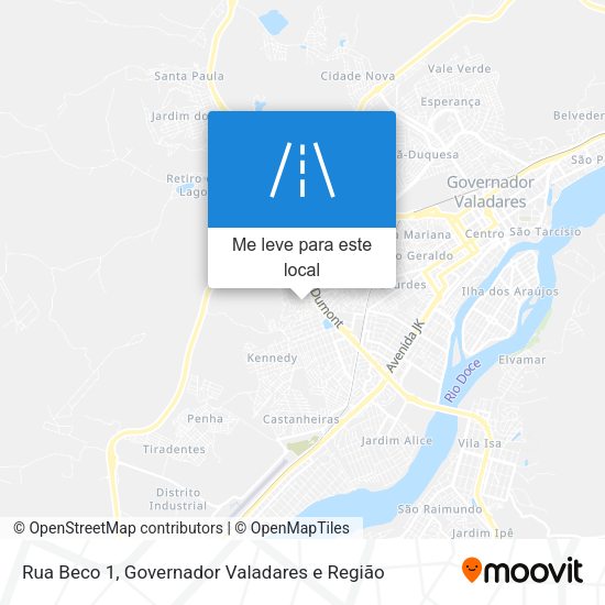 Rua Beco 1 mapa