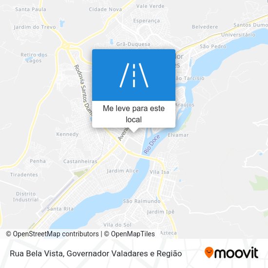 Rua Bela Vista mapa
