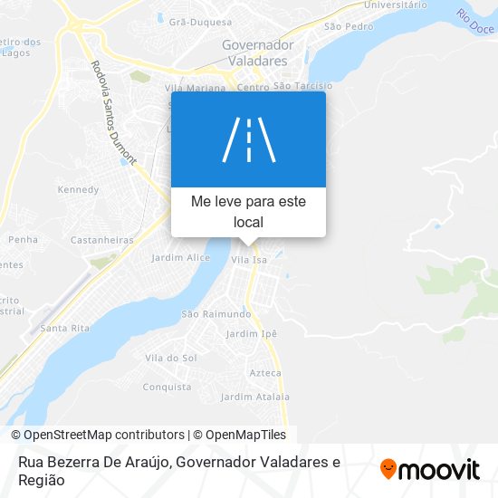 Rua Bezerra De Araújo mapa