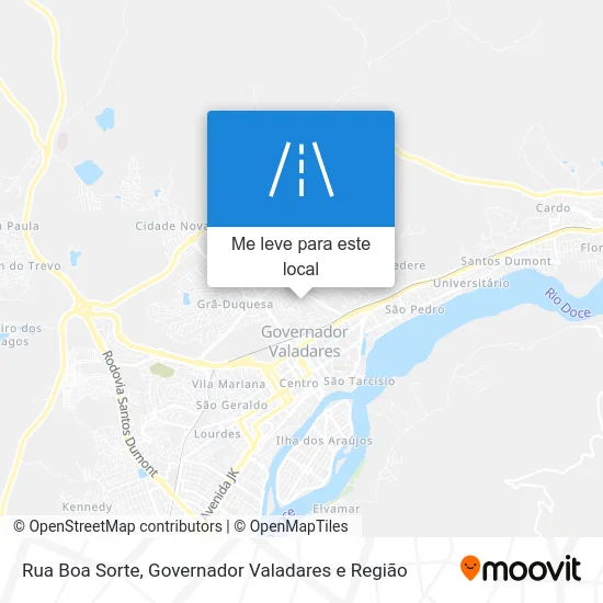 Rua Boa Sorte mapa