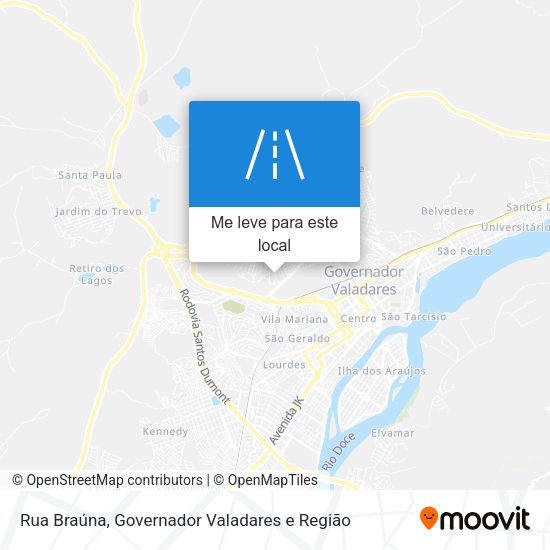 Rua Braúna mapa