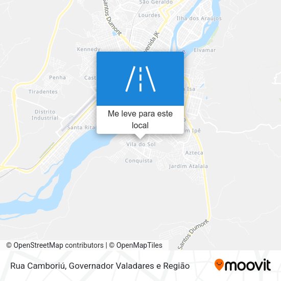 Rua Camboriú mapa