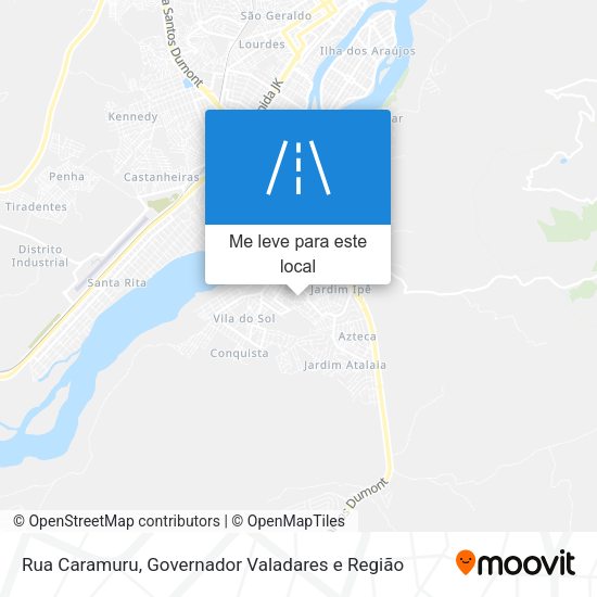 Rua Caramuru mapa