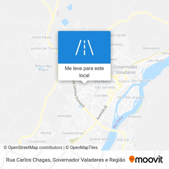 Rua Carlos Chagas mapa