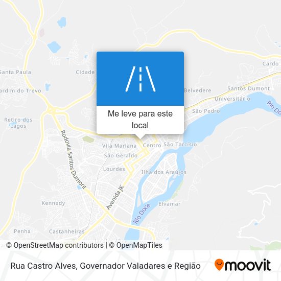 Rua Castro Alves mapa