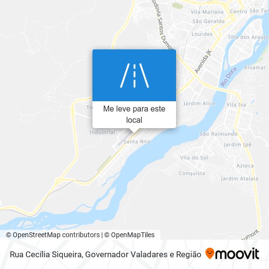 Rua Cecília Siqueira mapa