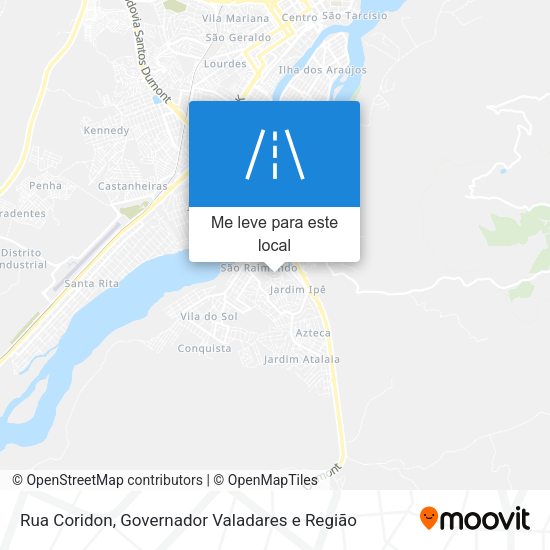 Rua Coridon mapa