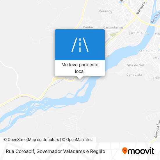 Rua Coroacif mapa