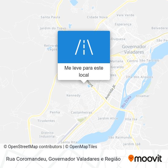 Rua Coromandeu mapa