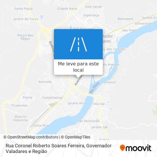 Rua Coronel Roberto Soares Ferreira mapa