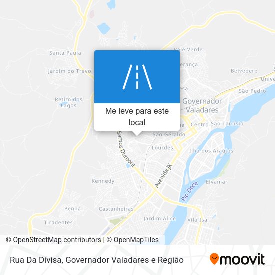 Rua Da Divisa mapa