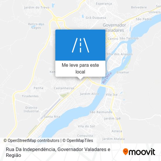 Rua Da Independência mapa