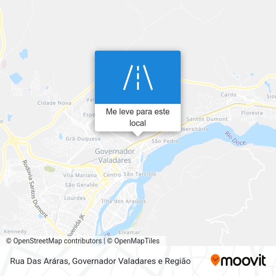 Rua Das Aráras mapa