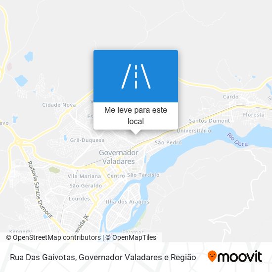Rua Das Gaivotas mapa