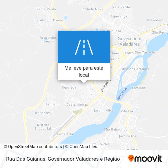 Rua Das Guianas mapa
