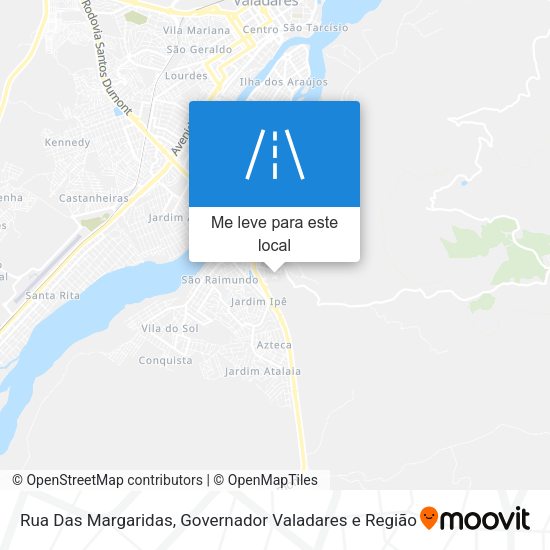 Rua Das Margaridas mapa