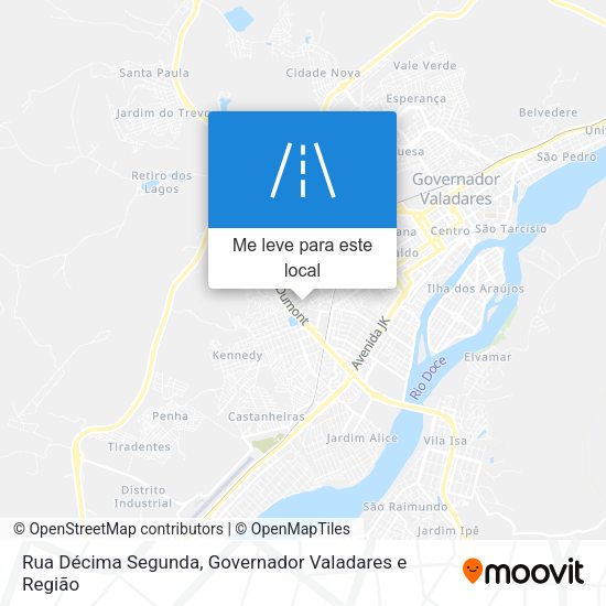 Rua Décima Segunda mapa