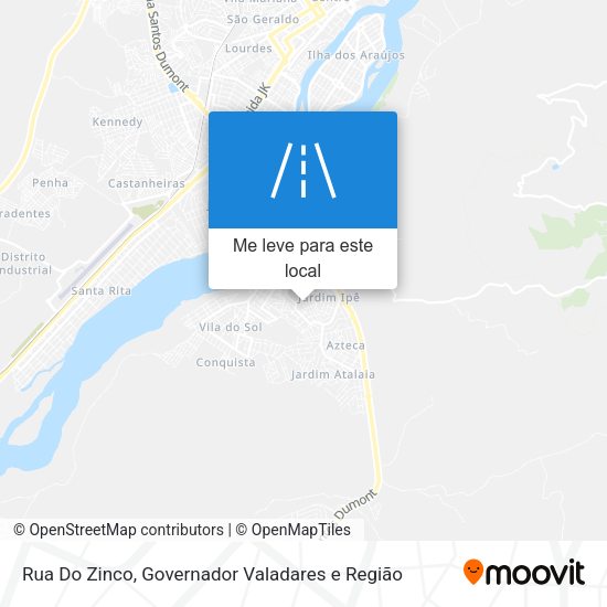 Rua Do Zinco mapa