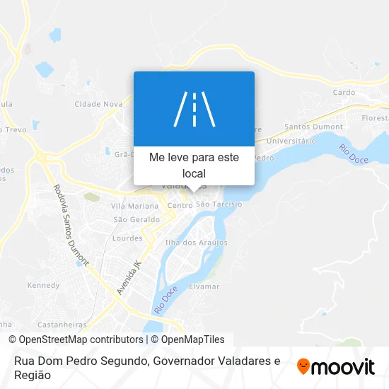 Rua Dom Pedro Segundo mapa