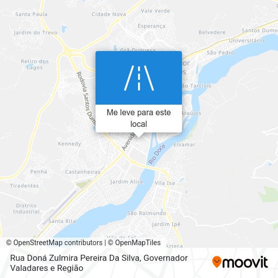 Rua Doná Zulmira Pereira Da Silva mapa