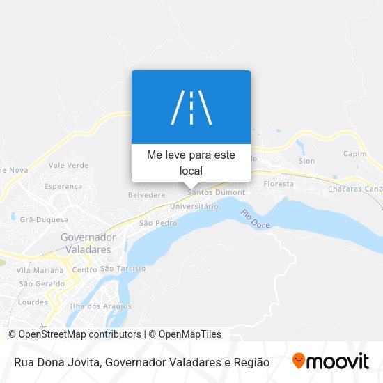 Rua Dona Jovita mapa