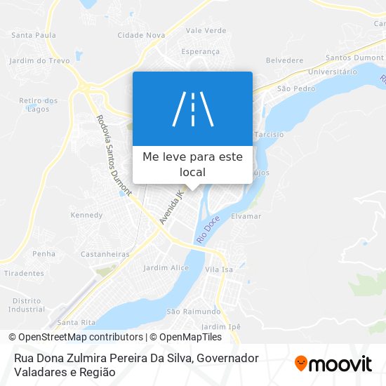 Rua Dona Zulmira Pereira Da Silva mapa