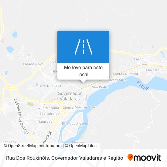 Rua Dos Rouxinóis mapa