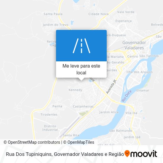 Rua Dos Tupiniquins mapa