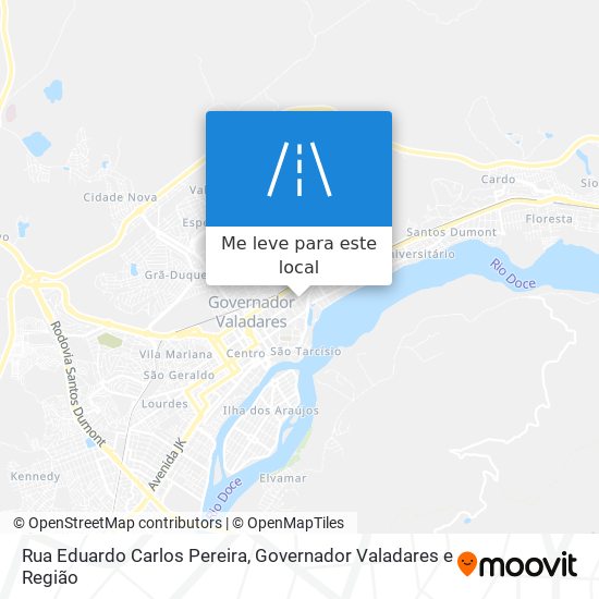 Rua Eduardo Carlos Pereira mapa