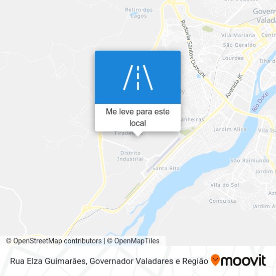 Rua Elza Guimarães mapa