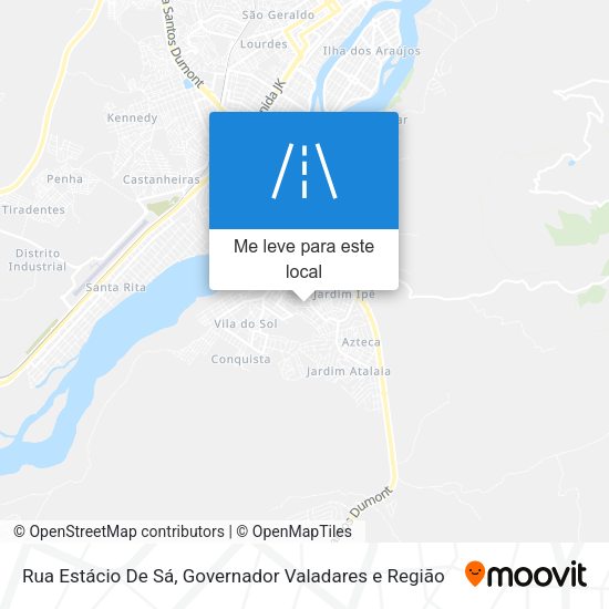 Rua Estácio De Sá mapa