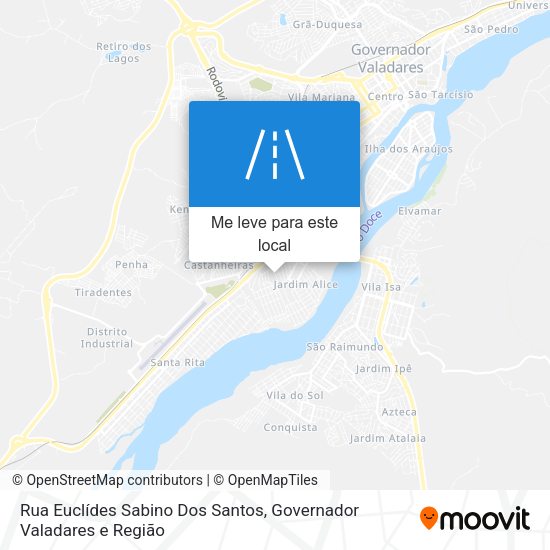 Rua Euclídes Sabino Dos Santos mapa