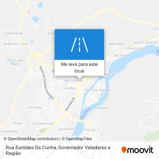 Rua Euclides Da Cunha mapa
