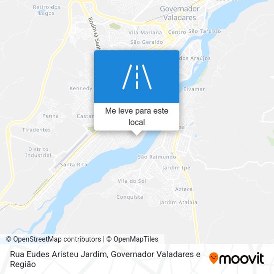 Rua Eudes Aristeu Jardim mapa