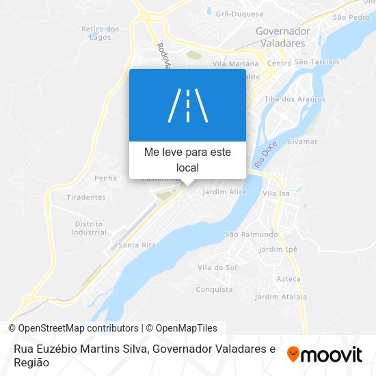 Rua Euzébio Martins Silva mapa
