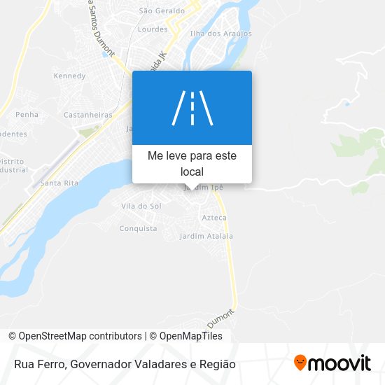 Rua Ferro mapa